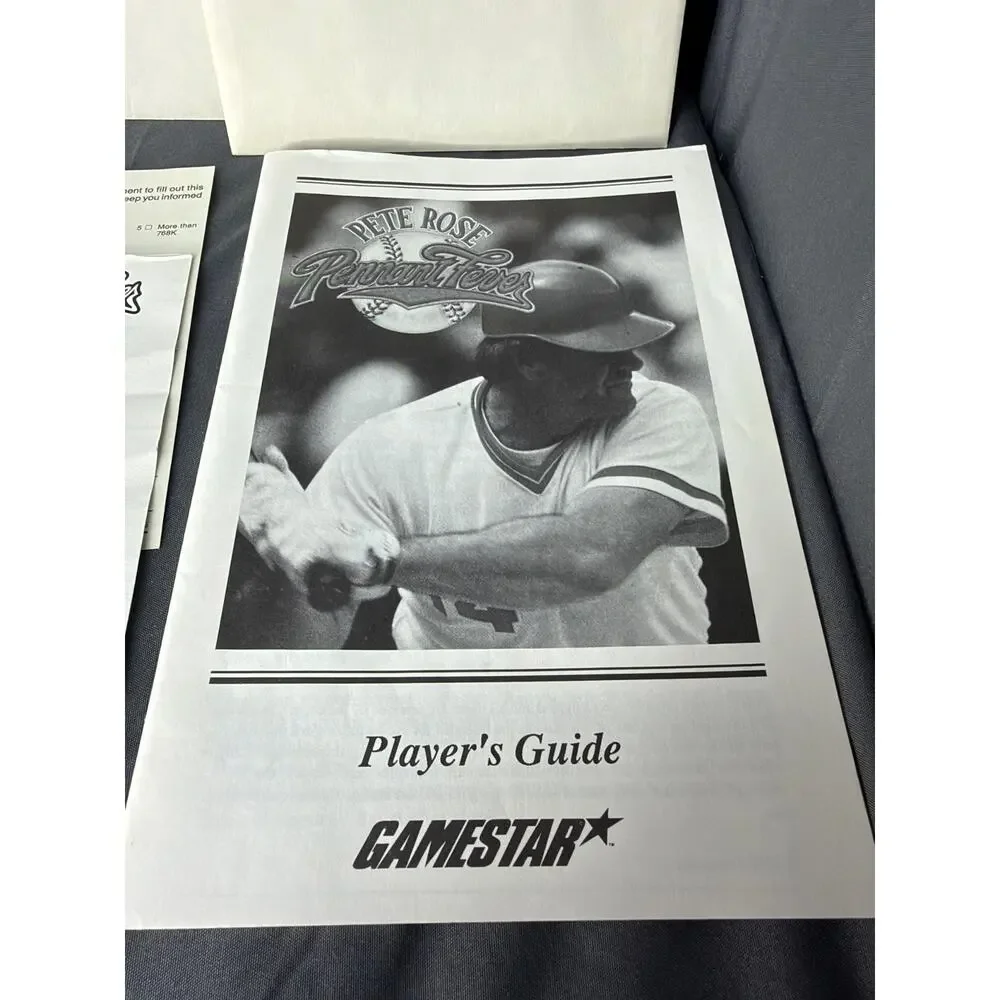 Pete Rose Pennant Fever by Gamestar Vintage Big Box PC IBM 1988 Original Box